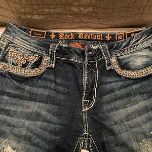 Rock Revival size 30 skinny distressed jeans